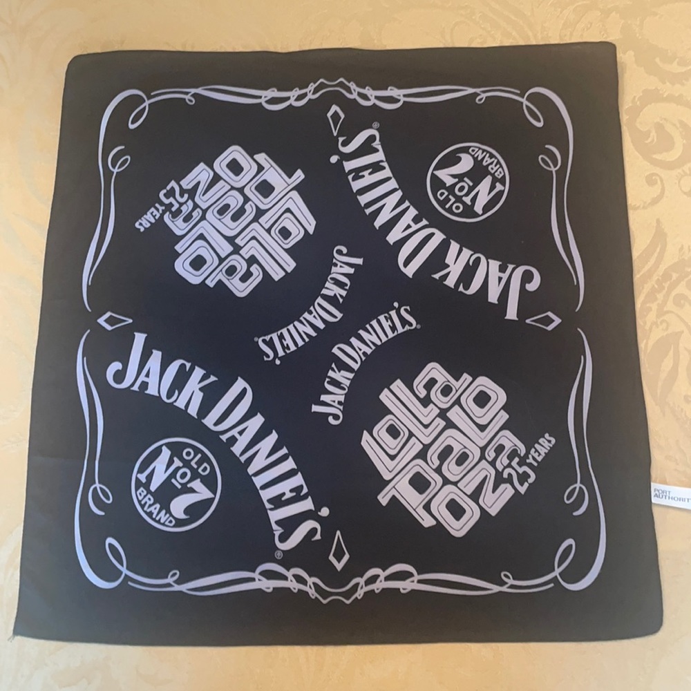 Jack Daniels Lollapalooza bandana scarf